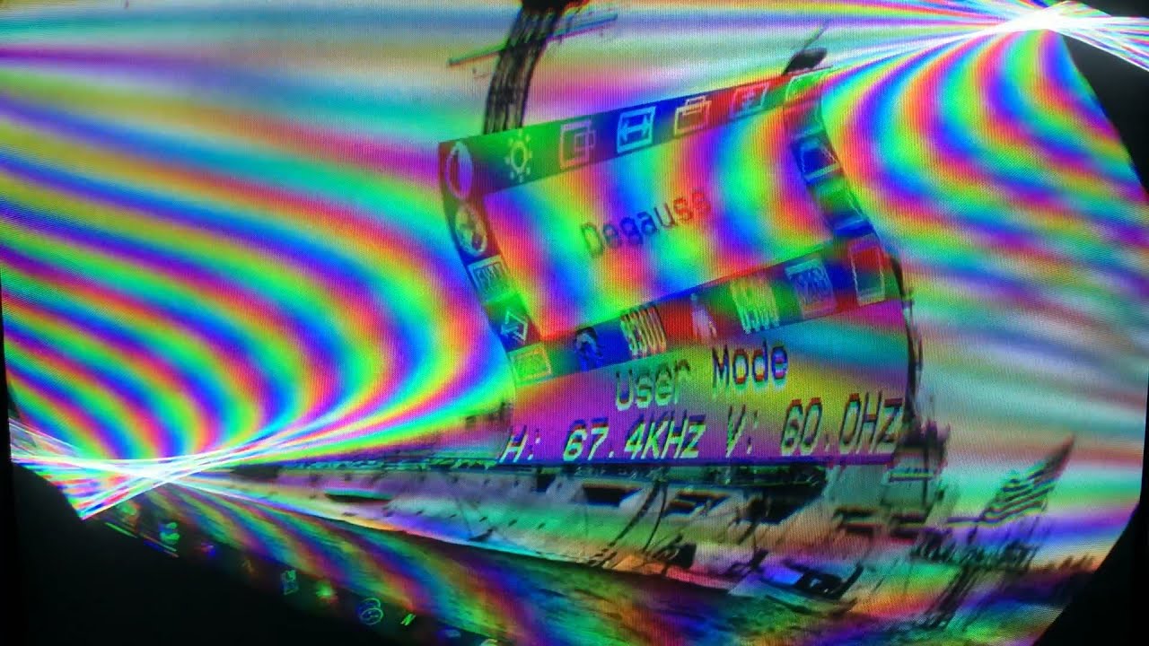 me when i degauss 1990 dell monitor
