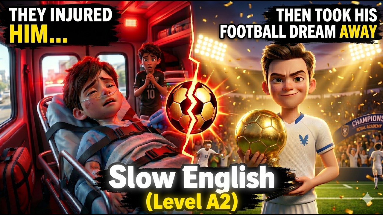They Injured Him&hellip; Then Took His Football Dream Away ⚽💔 | Easy English Listening Practice (A2)