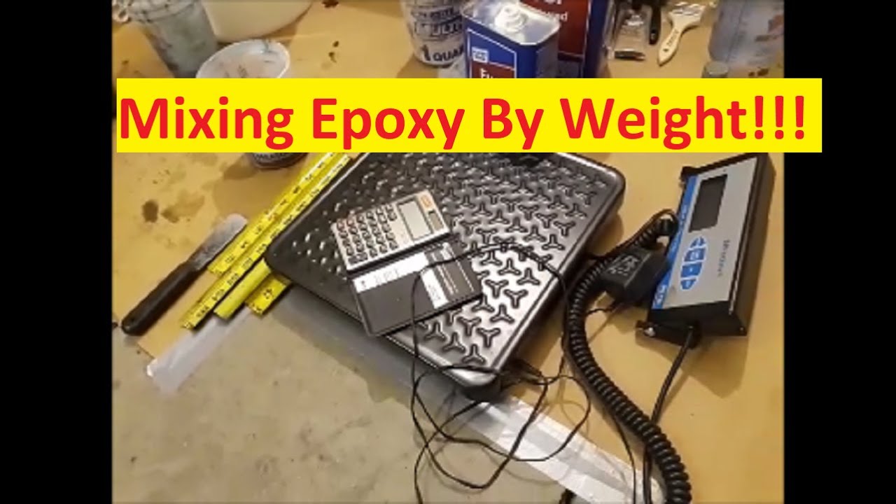 Mixing River Table Epoxy by weight