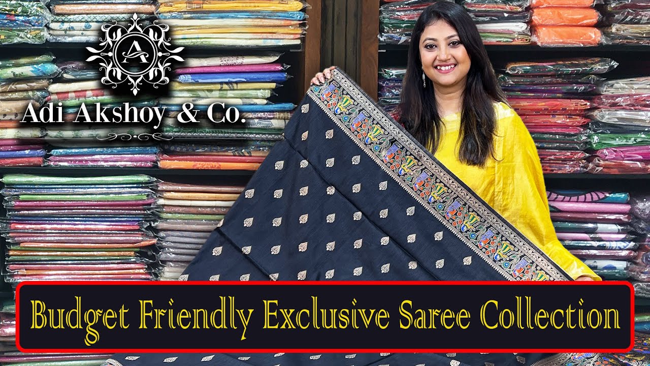 Budget Friendly Exclusive Saree Collection By Adi Akshoy & Co. #saree #adiakshoy  #sareelover