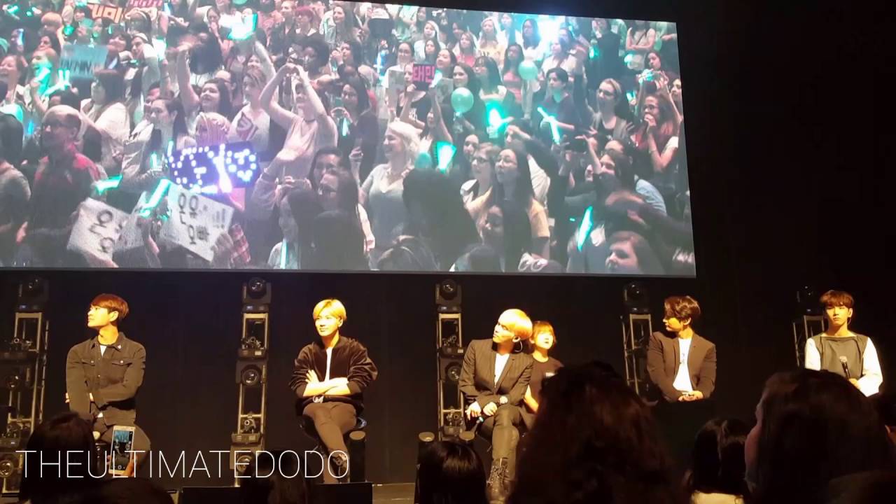 [FANCAM] 160508 Q&A Part 2 - Jonghyun, Key, Group @ SHINee Fanmeet in Chicago