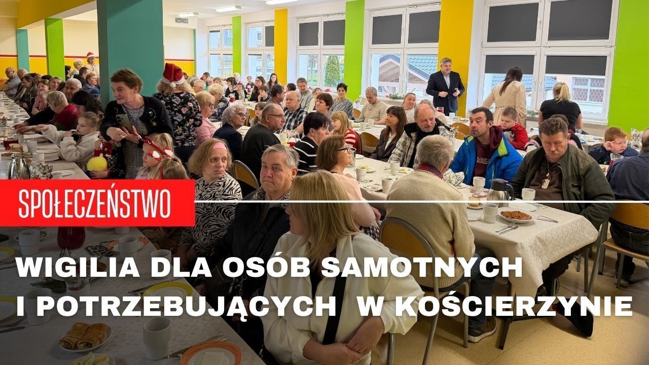 Wigilia dla osób samotnych i potrzebujących w Kościerzynie
