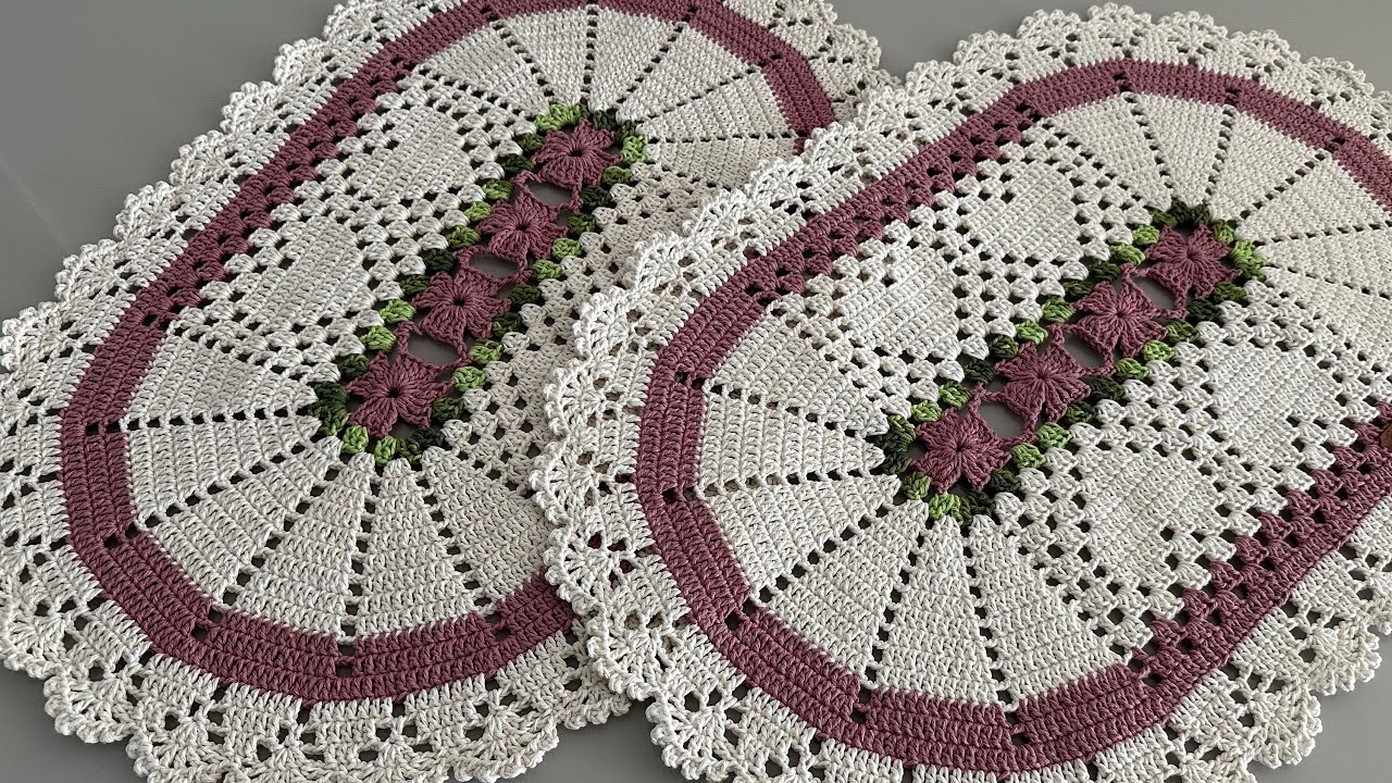 Tapete de crochê Oval Bia, aula passo a passo completa
