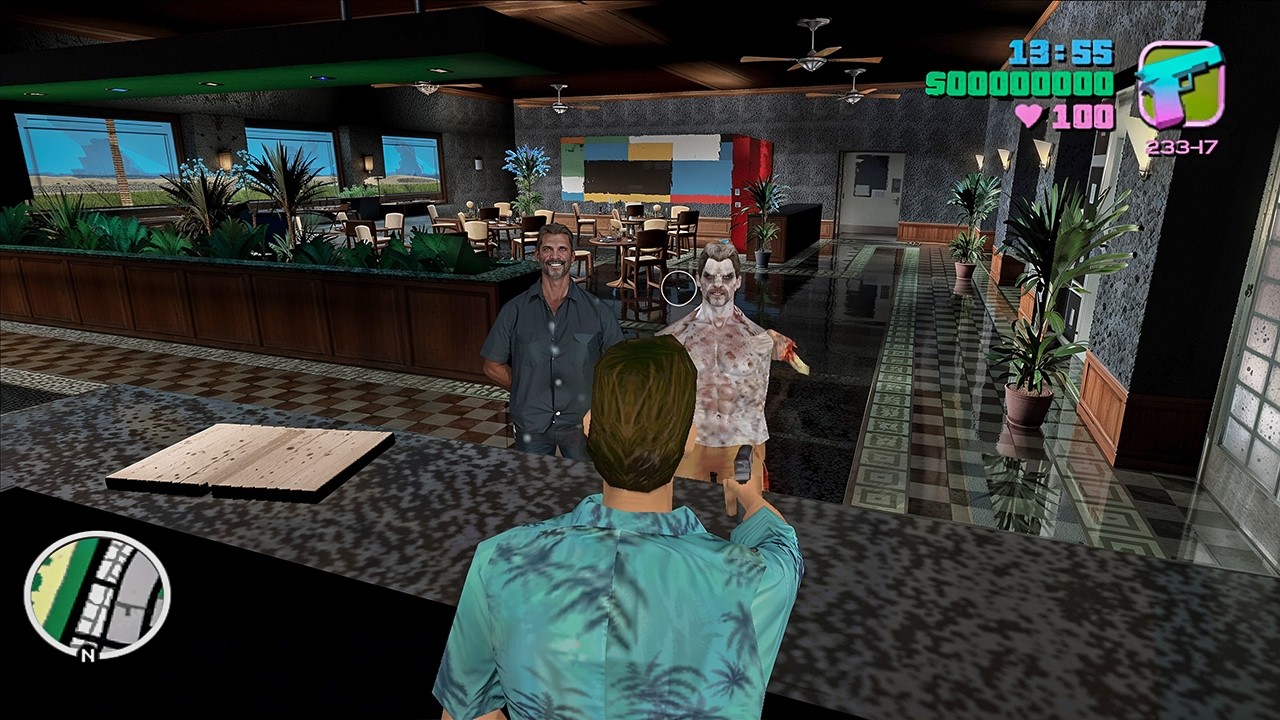 Never seen so many NPCs participating in a cosplay event in this mission in Vice City