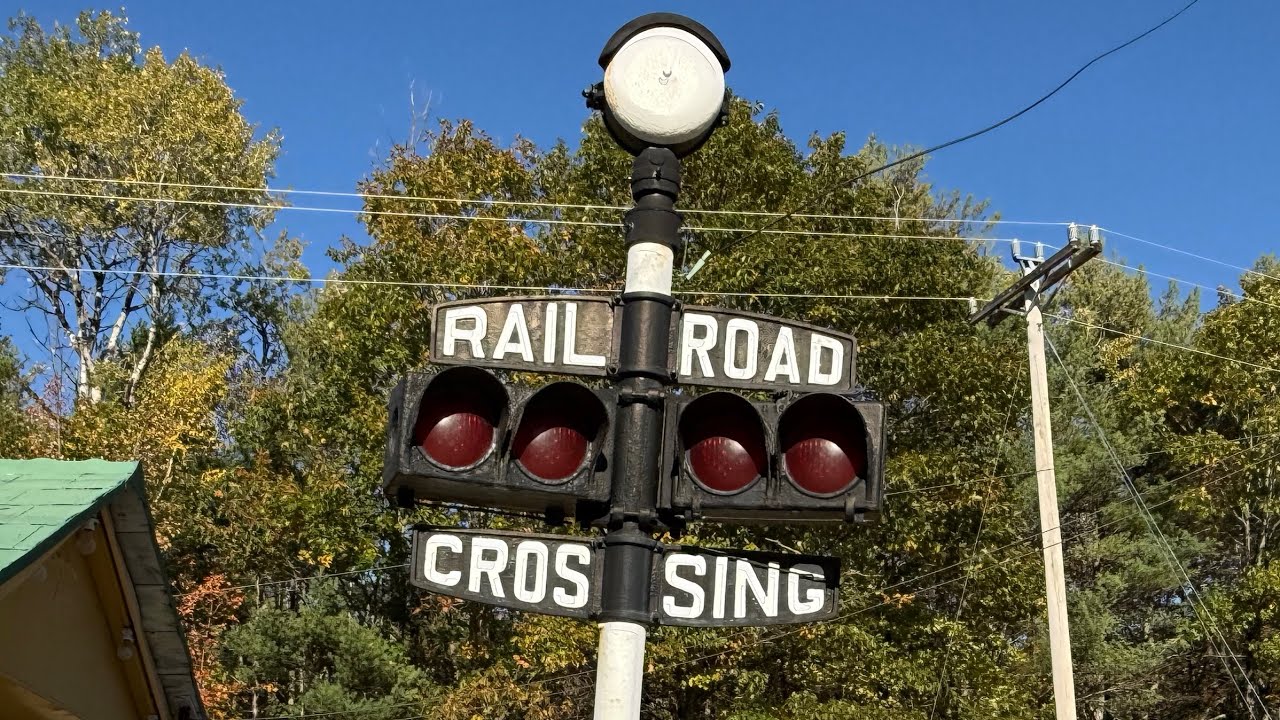 Very Old Railroad Crossing at the Seashore Trolley Museum - 10/12/24