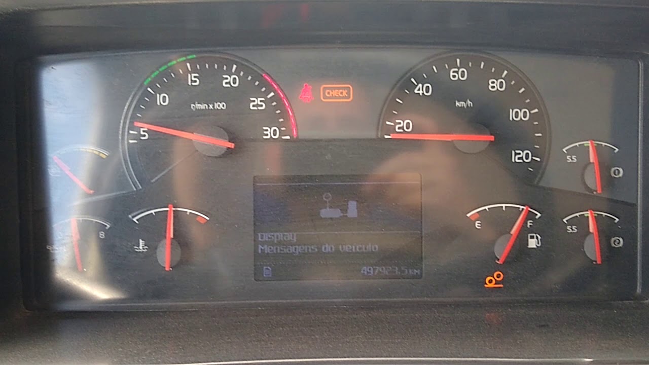 Defeito no sensor de velocidade do tacógrafo - Volvo FM 370
