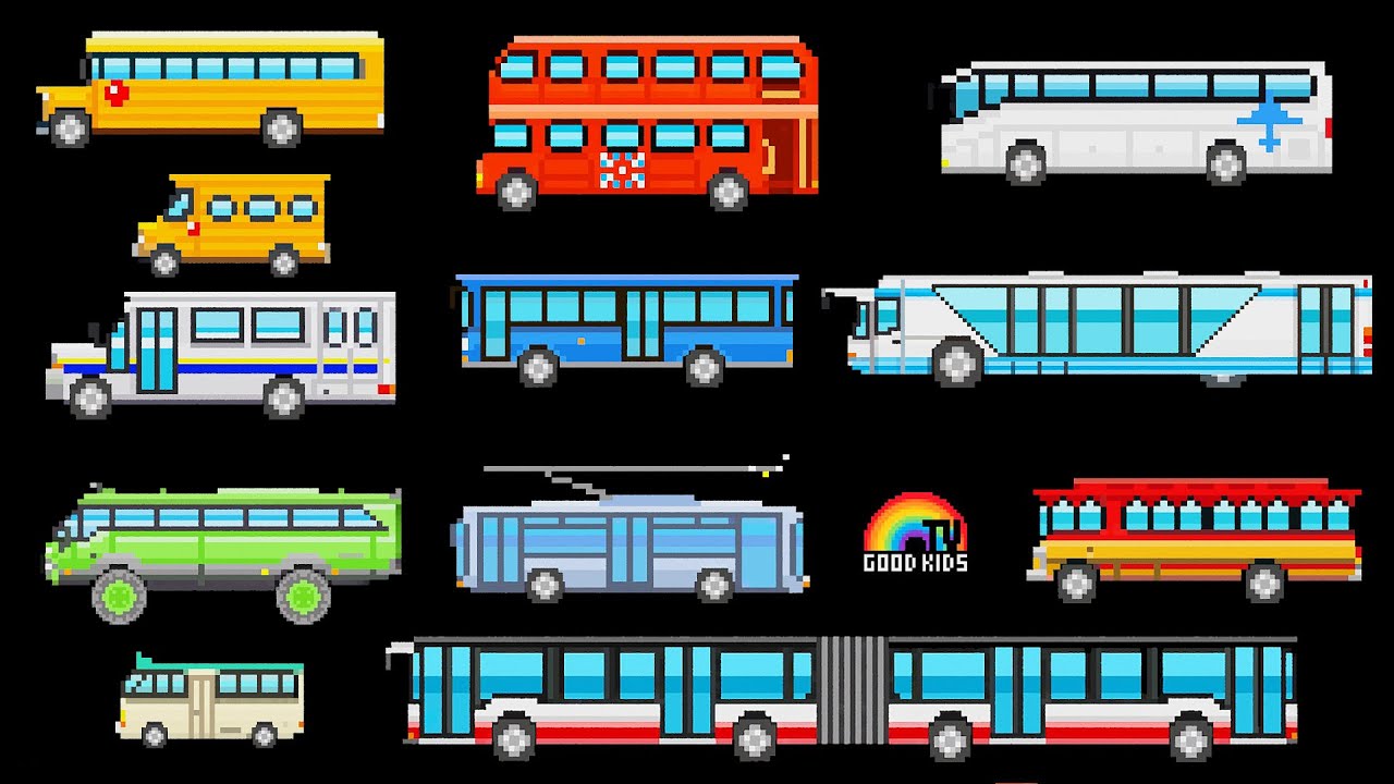 Buses|Street Vehicles |The Wheels on the Bus  Good Kids Fun & Educational
