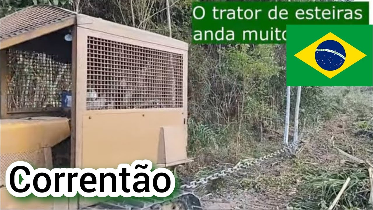 Desmatamento com Correntão e Trator de Esteiras. Como é Feito.