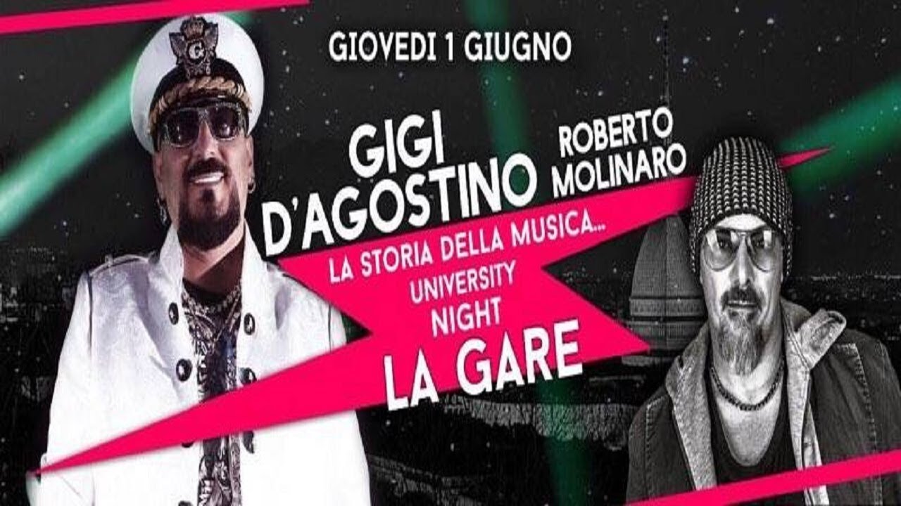 Gigi D'Agostino & Roberto Molinaro @ Discoteca LA GARE - Torino 01/06/17