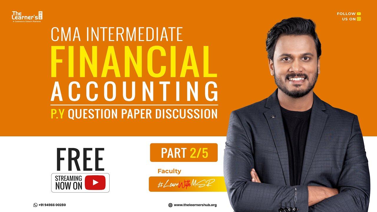 Part 1 | Financial Accounting | Question Paper Discussion | CMA Intermediate | June 2024 QP