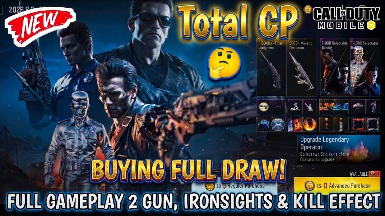 Buying Full Judgment Day Draw in codm | Buying T-800 - Humanoid & T-1000 - Humanoid Lucky Draw codm 