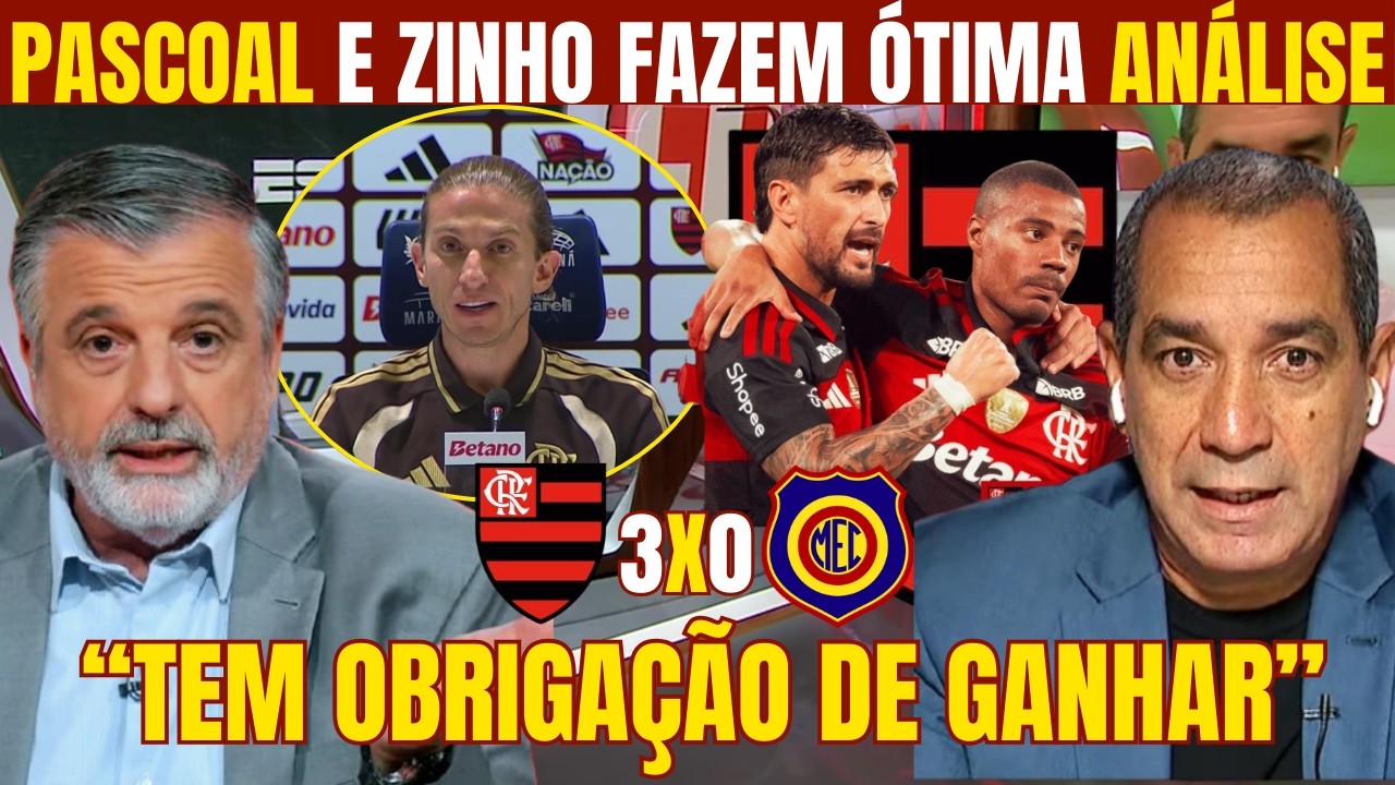PASCOAL E ZINHO ANALISAM VITÓRIA DO FLAMENGO E PROJETAM DECISÃO DA RECOPA CONTRA O LANUS!