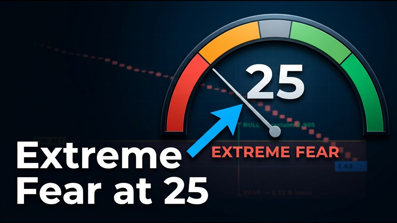Extreme Fear at 25: What Happens Next in Crypto?