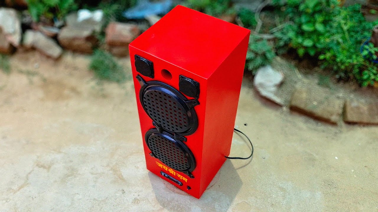 200 watt self build DIY Bluetooth Speaker Simple & Powerful Stereo Bass Amplifier / How to Make