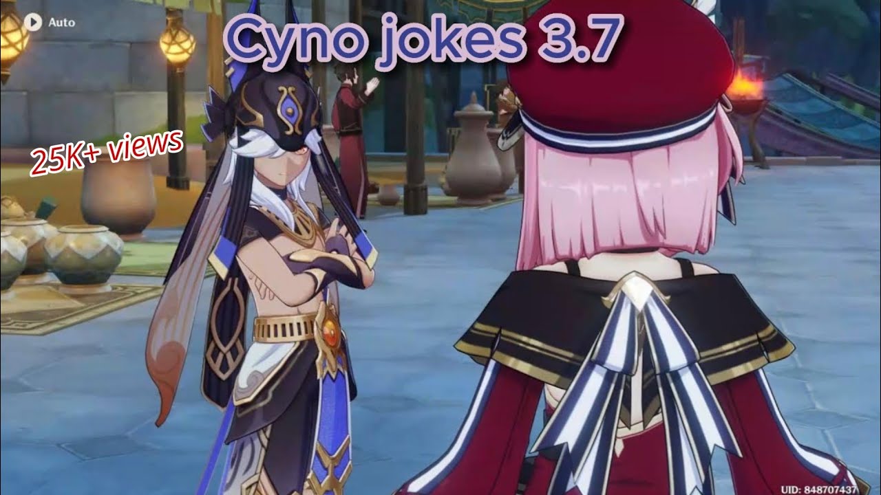 Cyno finally found someone who appreciate his Jokes... Cyno jokes 3.7