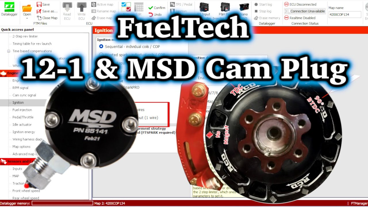 How To Setup FuelTech 12-1 Crank Trigger with MSD Cam Plug SBC/BBC