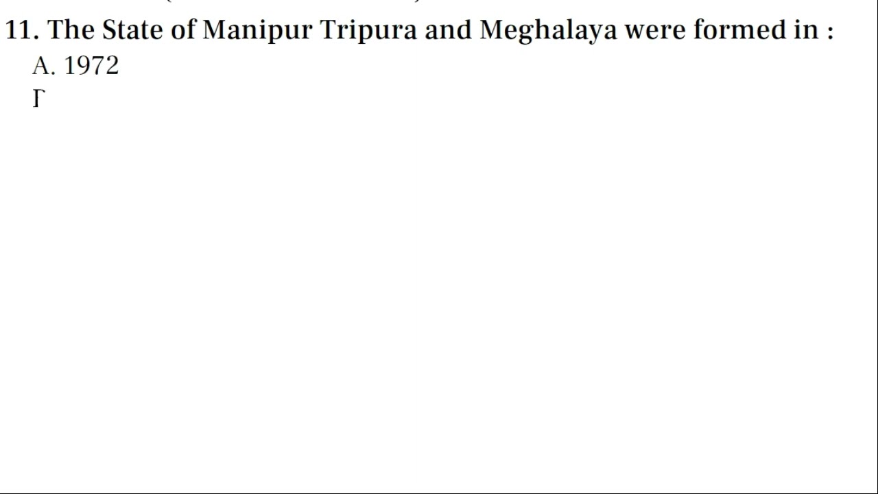 MPSC | LDA |2018 | GK | Part I |Exam paper solved  |GK|MEGHALAYA PUBLIC SERVICE COMMISSION |