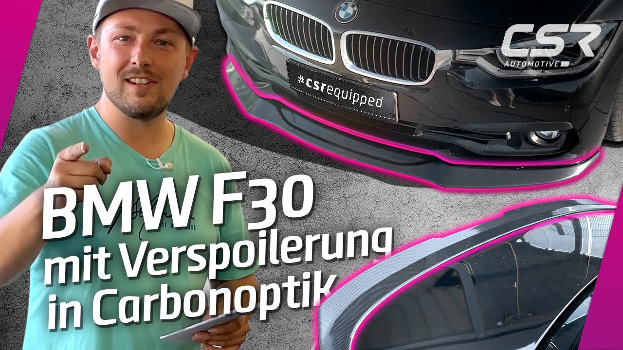 Montage von Frontlippe und Heckspoiler am BMW 3er F30ㅣCSR-Automotive
