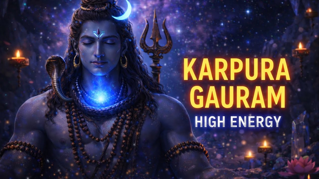 🕉️POWERFUL Karpura Gauram to REMOVE NEGATIVE ENERGY #shiva Power 🛕🪷