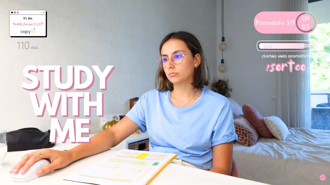 STUDY WITH ME (método pomodoro) || #esdebiennacidoseragradecido