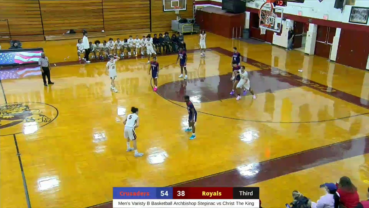 Men's Varsity B Basketball Archbishop Stepinac vs Christ the King