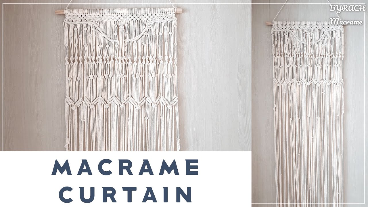 Macrame Curtain / Macrame Wall Hanging 마크라메 커튼 만들기
