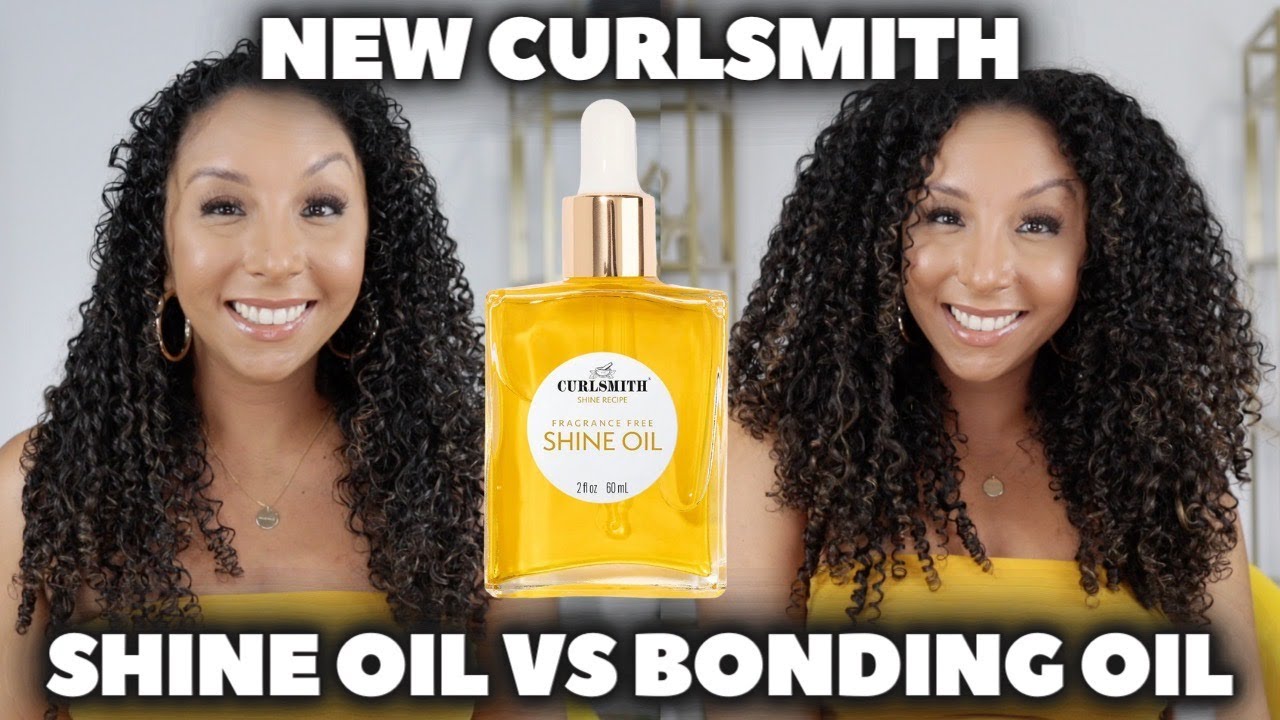 NEW Curlsmith Shine Oil vs Bonding Oil! Which one should you get? | BiancaReneeToday
