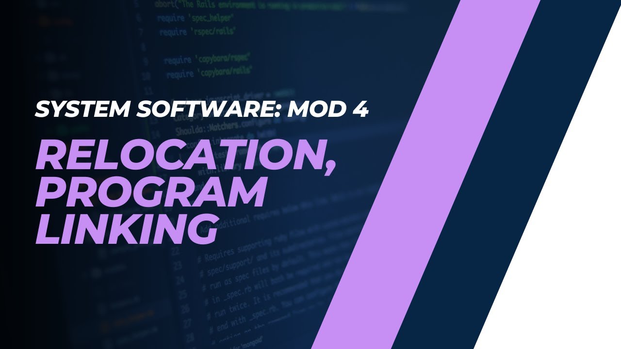 Machine Dependent Loader: Relocation, Program Linking | CST305 | SS MODULE 4|KTU| Anna Thomas |SJCET