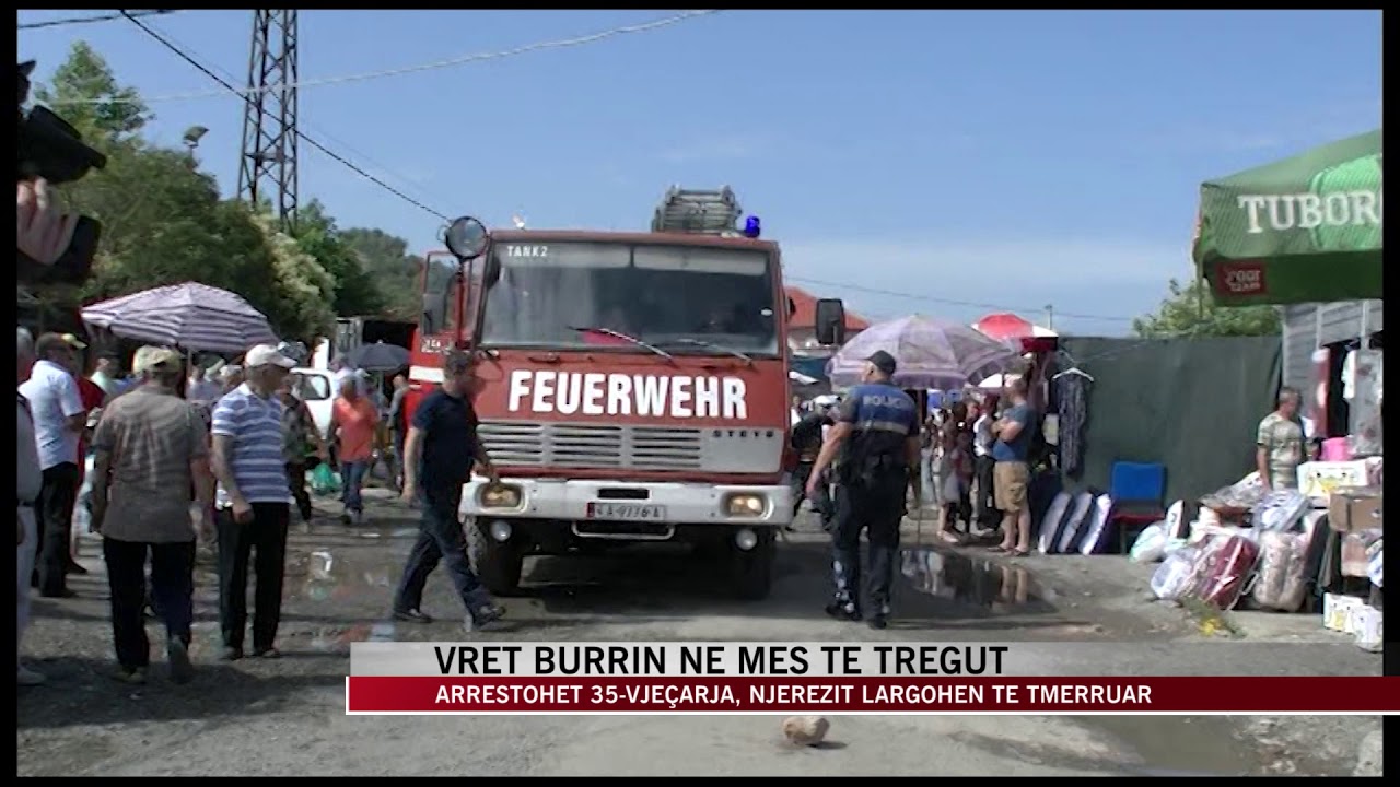 Milot, gruaja vret burrin në mes të tregut - News, Lajme - Vizion Plus
