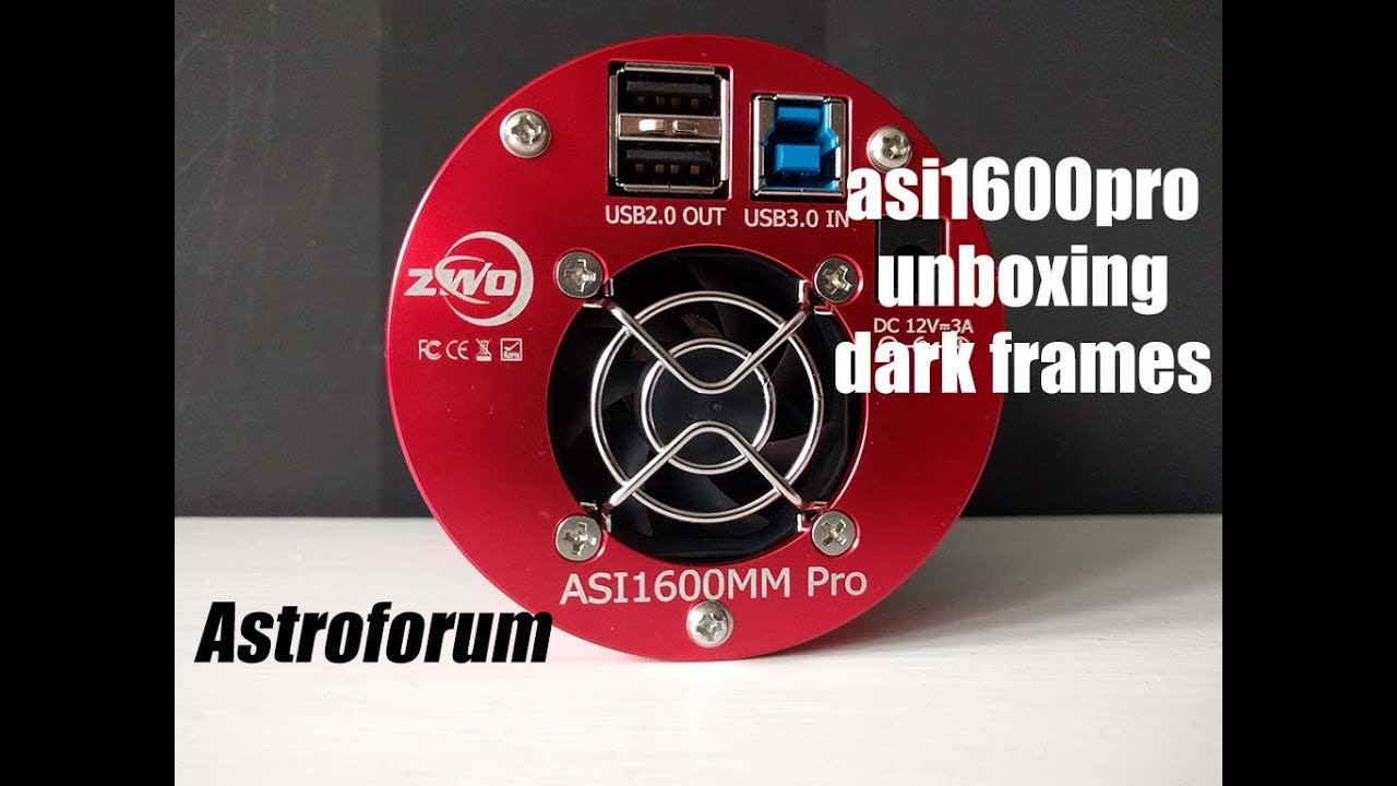 ZWO ASI 1600MM PRO - unboxing, cooling and dark frames test