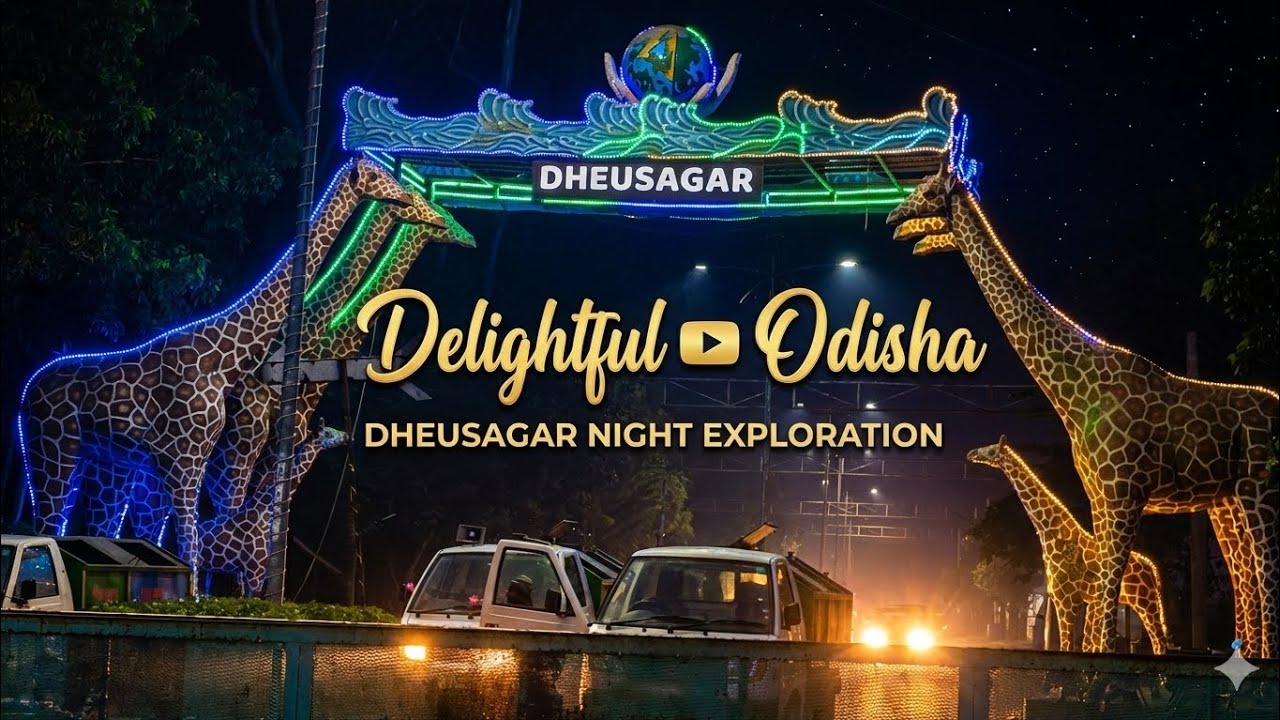Magical Night at Dheusagar! 🦒✨ | Digha’s Best Amusement Park Tour | Beach Side View | Street View