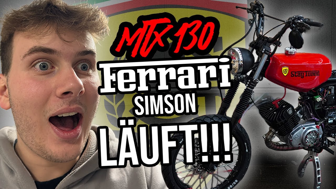 DIE FERRARI-SIMSON LÄUFT ENDLICH!!! | SIMSON-FERRARI PROJEKT PART 8