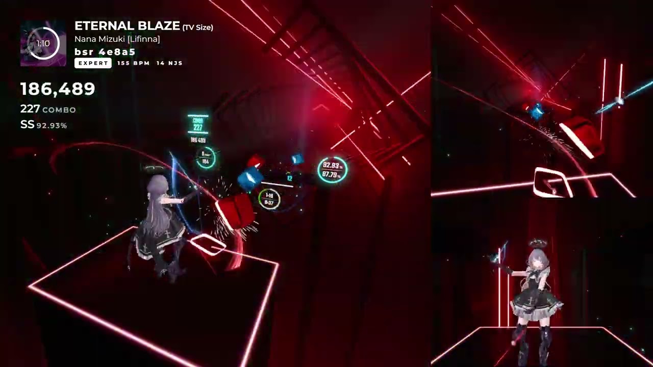 【BeatSaber】ETERNAL BLAZE_水樹奈々(魔法少女リリカルなのはA's) 【expert】