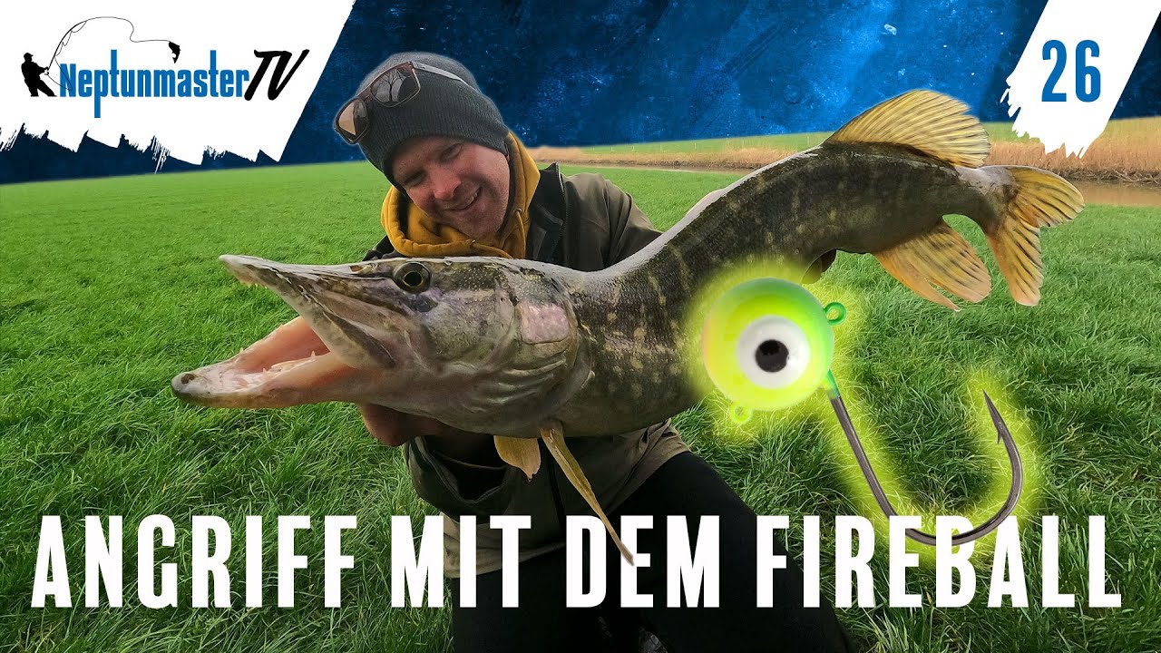 Angeln auf Hecht vom Ufer mit dem Fireball - Hechtangeln mit Köderfisch #26