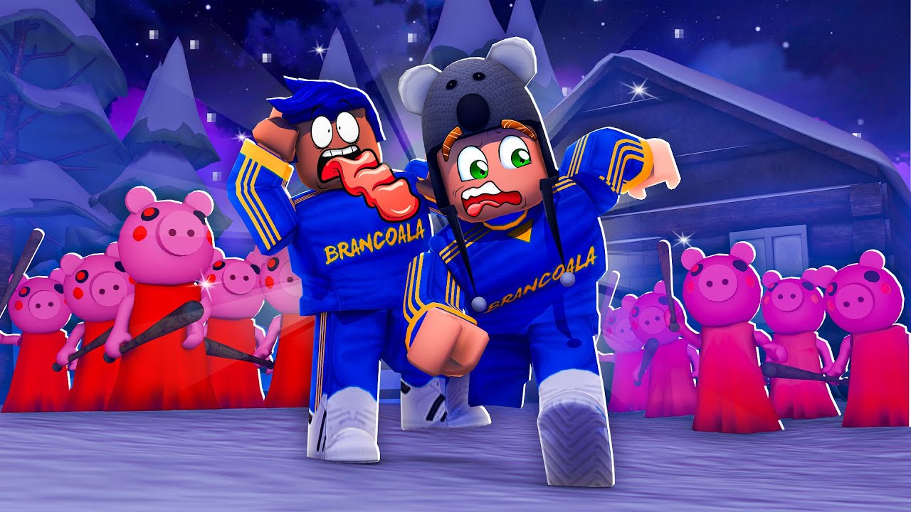 CUIDADO COM O EXÉRCITO DE PIGGYS NO ROBLOX - Brancoala Games Joga Roblox Piggy
