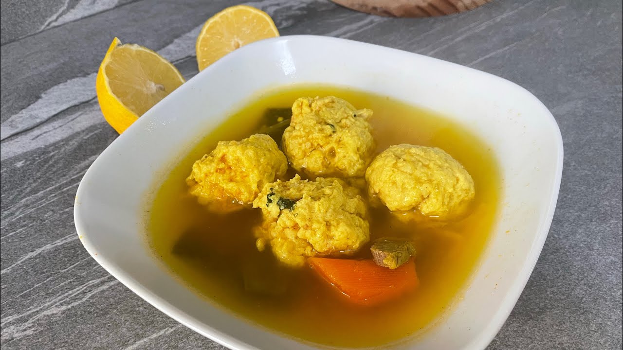 Caldo con pelotas 🍲🍋 // Natural y casero 😍