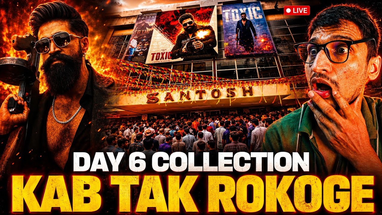 Toxic Day 6 Collection Sacnilk🔥 Toxic Day 6 BoxOfficeCollection #Toxic Worldwide Collection Sacnilk