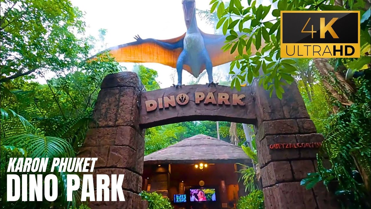 Dino Park - Minigolf and Restaurant Karon Phuket Thailand [4K] 🇹🇭 #thailand #phuket #dinopark #4k 