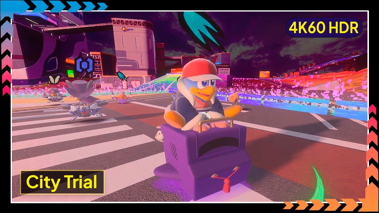 Kirby Air Riders &ndash; City Trial &ndash; Wagon Star Speed Stacking | 4K60 HDR