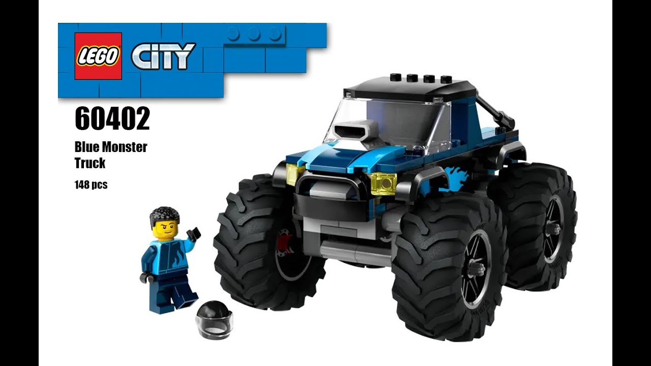 LEGO® City | Blue Monster Truck (60402)[148pcs] | Step-by-Step Build | @MarkBuildsBRIX