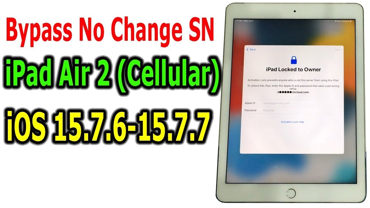 How To iPad Air 2 iOS 15.7.6 iCloud Bypass By Unlock Tool Easy Method