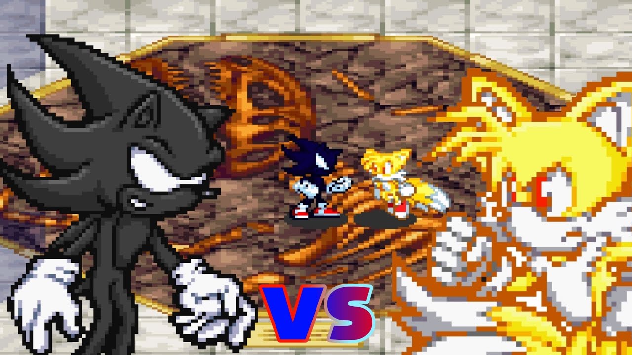 Sonic Battle - Dark Sonic VS Super Tails Mod