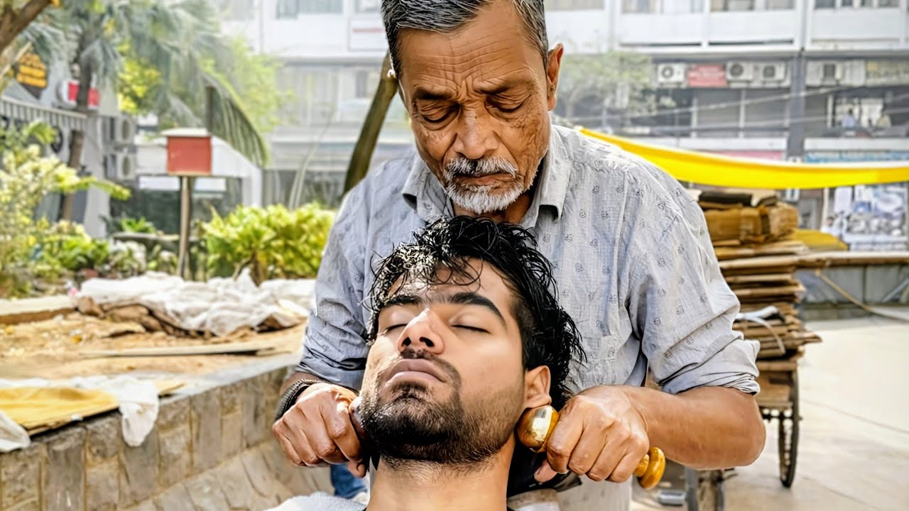 ASMR Barber Waris - Magical Brain🧠 Relaxing Head & Back Massage (For Instant Sleep)