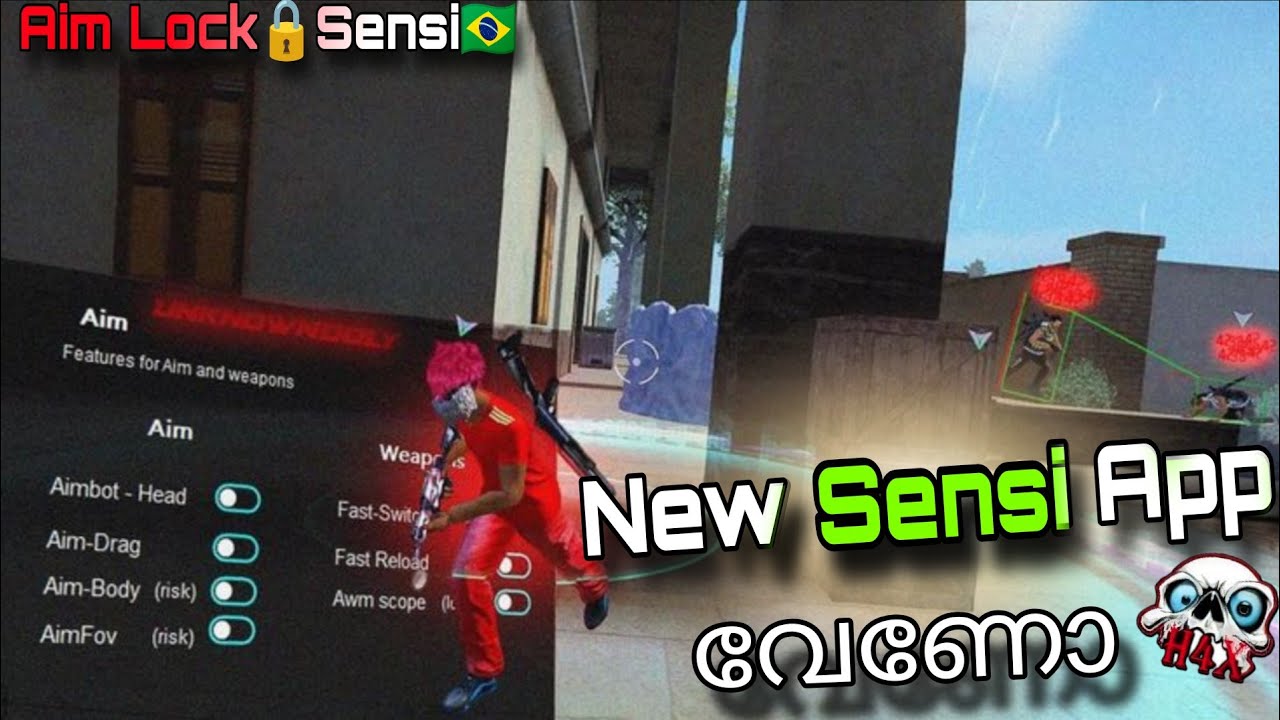 😍New Sensi App 👾💀🇧🇷വേണോ 🍀 AIM 🔐LOCK APP ⭕ FREE FIRE HEADSHOT APP ⚙️ FREE FIRE MALAYALAM | 1xdhirajx