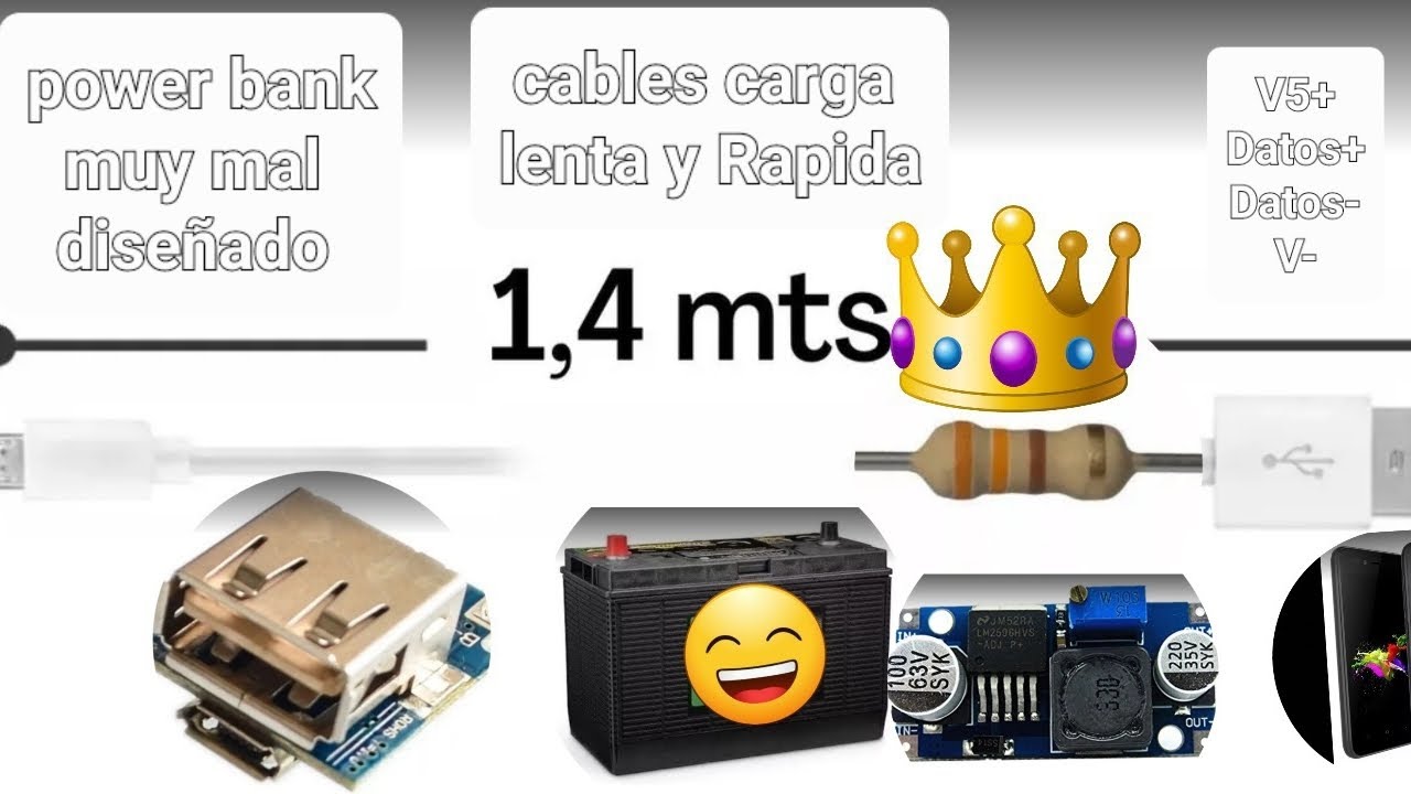 engañando el celular carga lenta y Rápida modificación de puerto usb