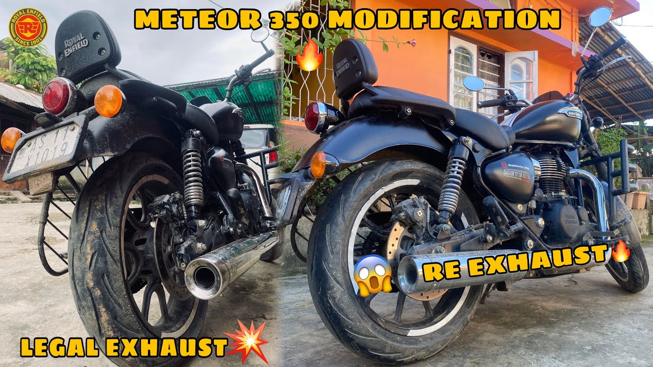 RE THE PERFORMANCE EXHAUST FOR METEOR 350🔥|| EXHAUST MODIFICATION😱|| DJS VLOG SILCHAR || VLOG 113 ||