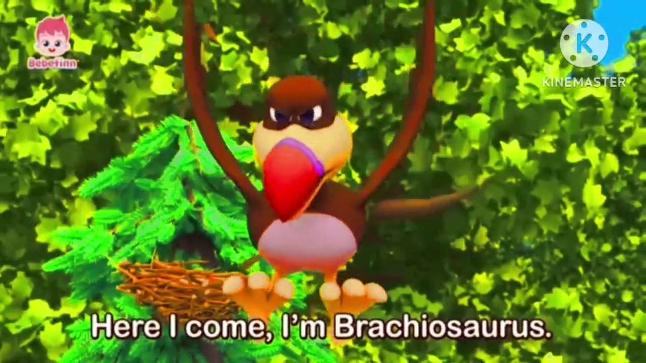 Giant Brachiosaurus I can reach the top of trees. Here I come, I'm Brachiosaurus || Bebefin effects 