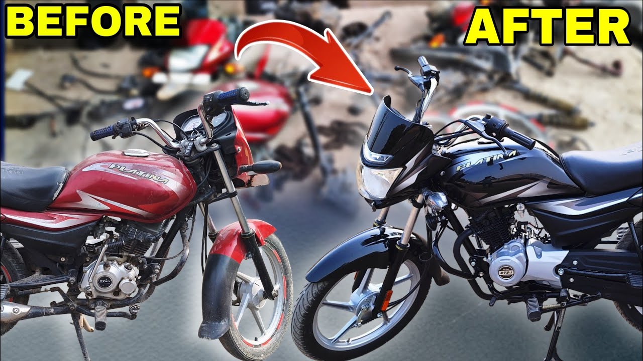 Platina Motorcycle Complete Modify || Full Restoration Platina || Qamar Bike Restoration || QBR