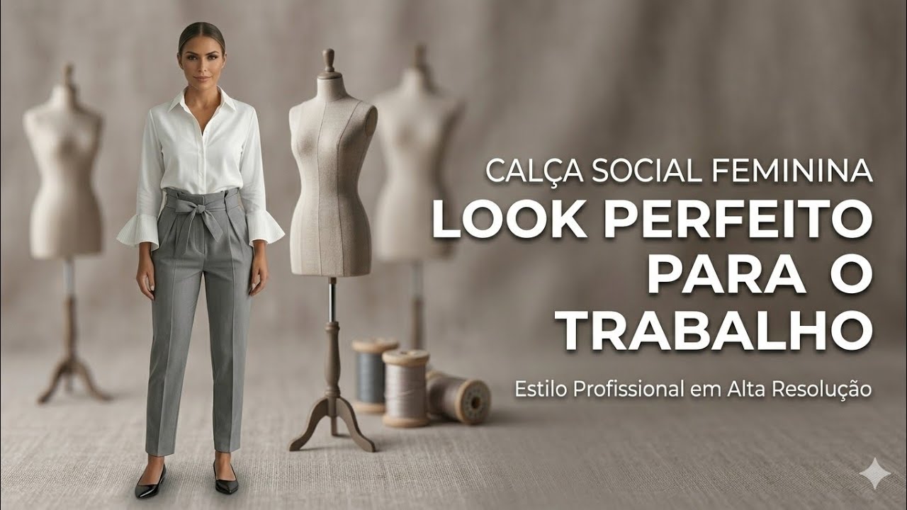 ✅️ DIY Como fazer Calça Social Feminina_Costura fácil passo a passo para iniciantes Gisleide Novelo