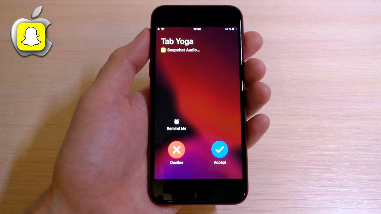 Snapchat Incoming Call (iOS)
